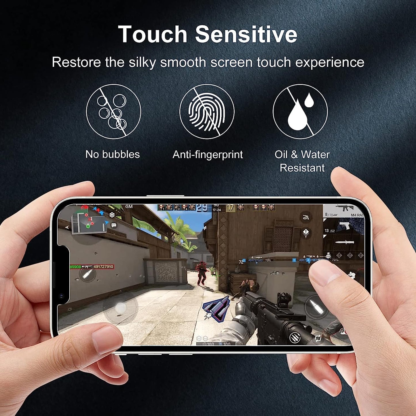 WHPXJY [2 Pack] Iphone 13/Iphone 13 Pro/Iphone 14 Privacy Screen Protector, Anti-Spy Tempered Glass Film for Iphone 13/13 Pro, Touch Sensitive, Bubble Free, Case Friendly, with Easy Alignment Tool  Crworld   