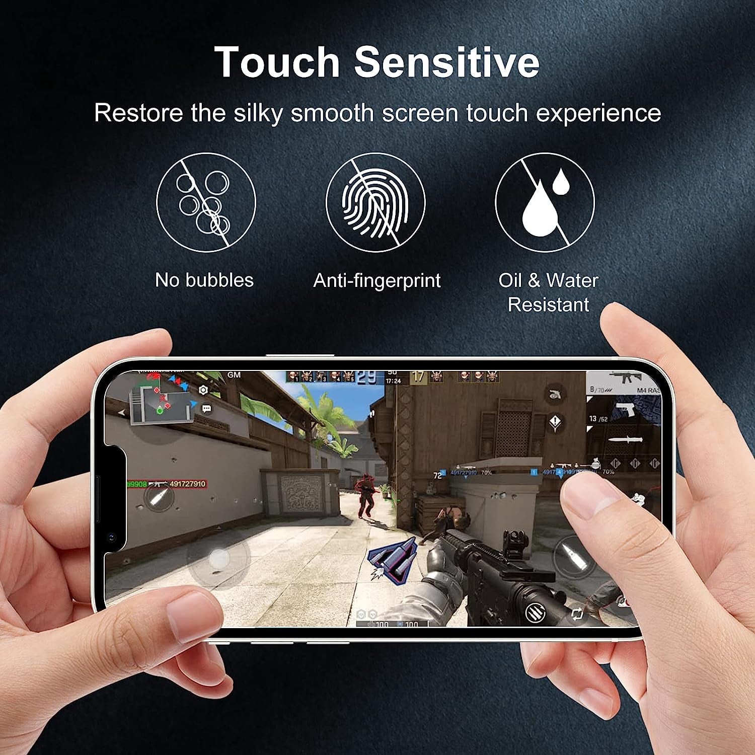 WHPXJY [2 Pack] Iphone 13/Iphone 13 Pro/Iphone 14 Privacy Screen Protector, Anti-Spy Tempered Glass Film for Iphone 13/13 Pro, Touch Sensitive, Bubble Free, Case Friendly, with Easy Alignment Tool  Crworld   