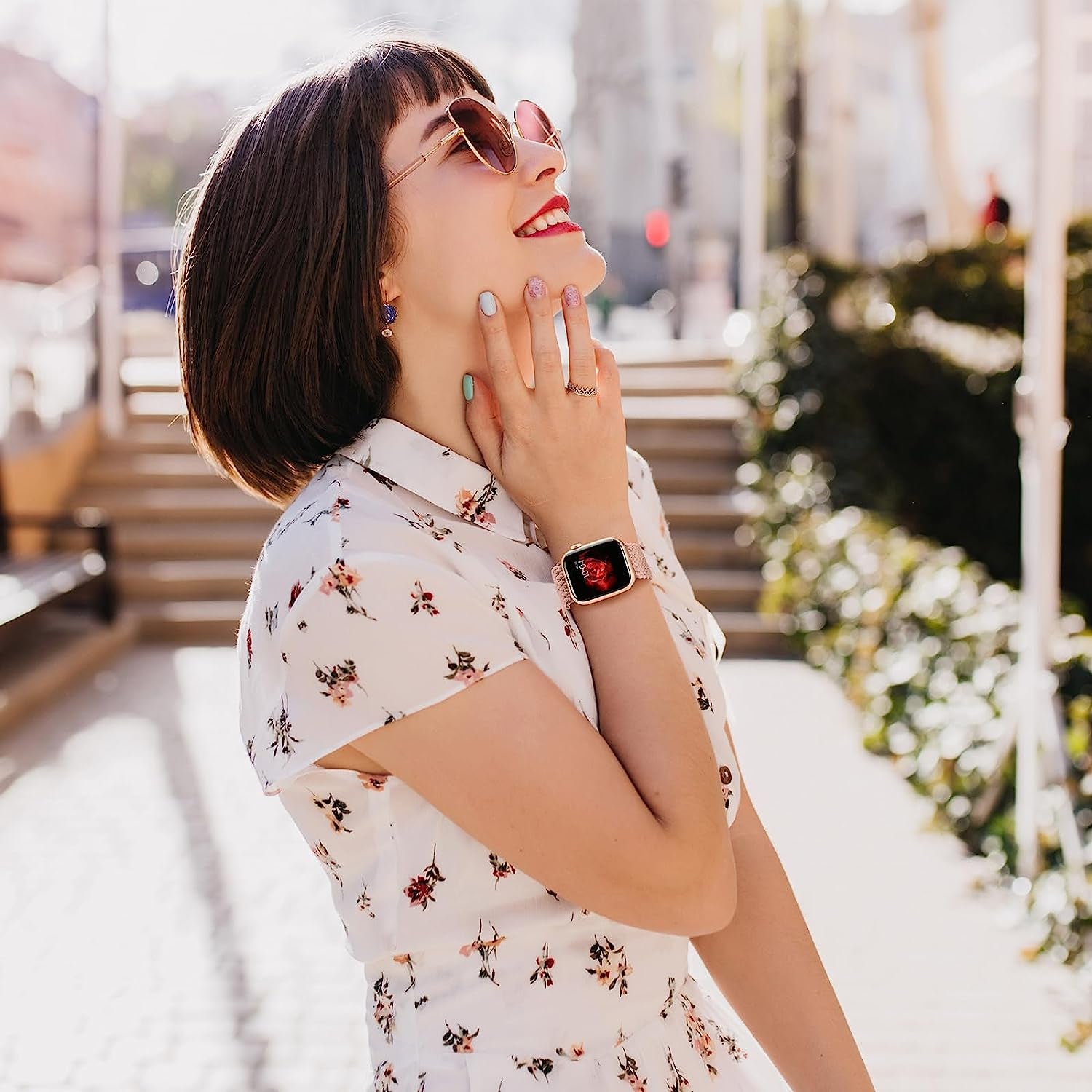 Braided Solo Loop Compatible with Apple Watch Band 38Mm 40Mm 41Mm 42Mm 44Mm 45Mm 49Mm Women Men, Adjustable Stretchy Bands Elastic Sport Wristbands for Iwatch Series 8 7 6 5 4 3 2 1 SE Ultra  Butifacion   