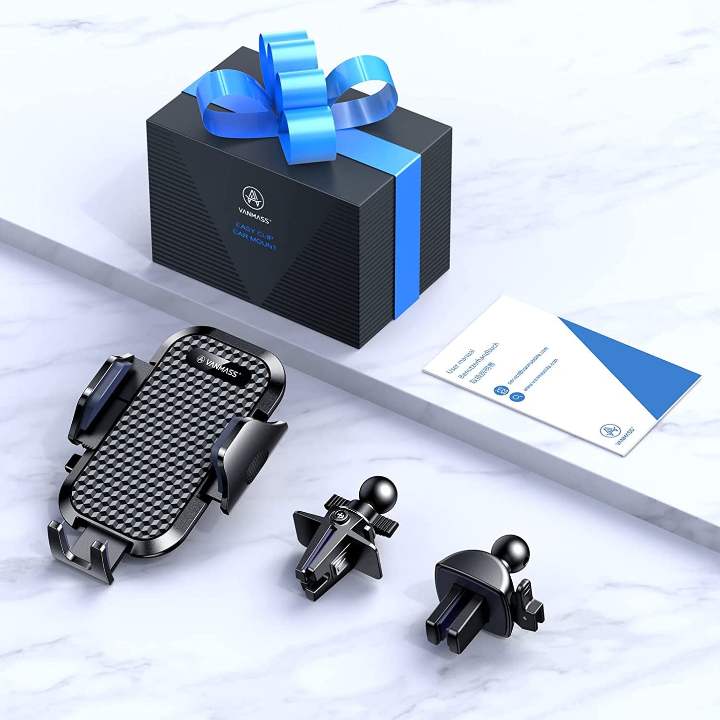 [Upgraded] VANMASS BEST Car Vent Phone Holder Mount Compatible for Iphone 14 13 Pro Max 12 11 X Xr Xs 8 7 plus Mini Se Android Mobile Cell Smartphone Universal Vehicle Handsfree Easy Clamp Clip Cradle  VANMASS   