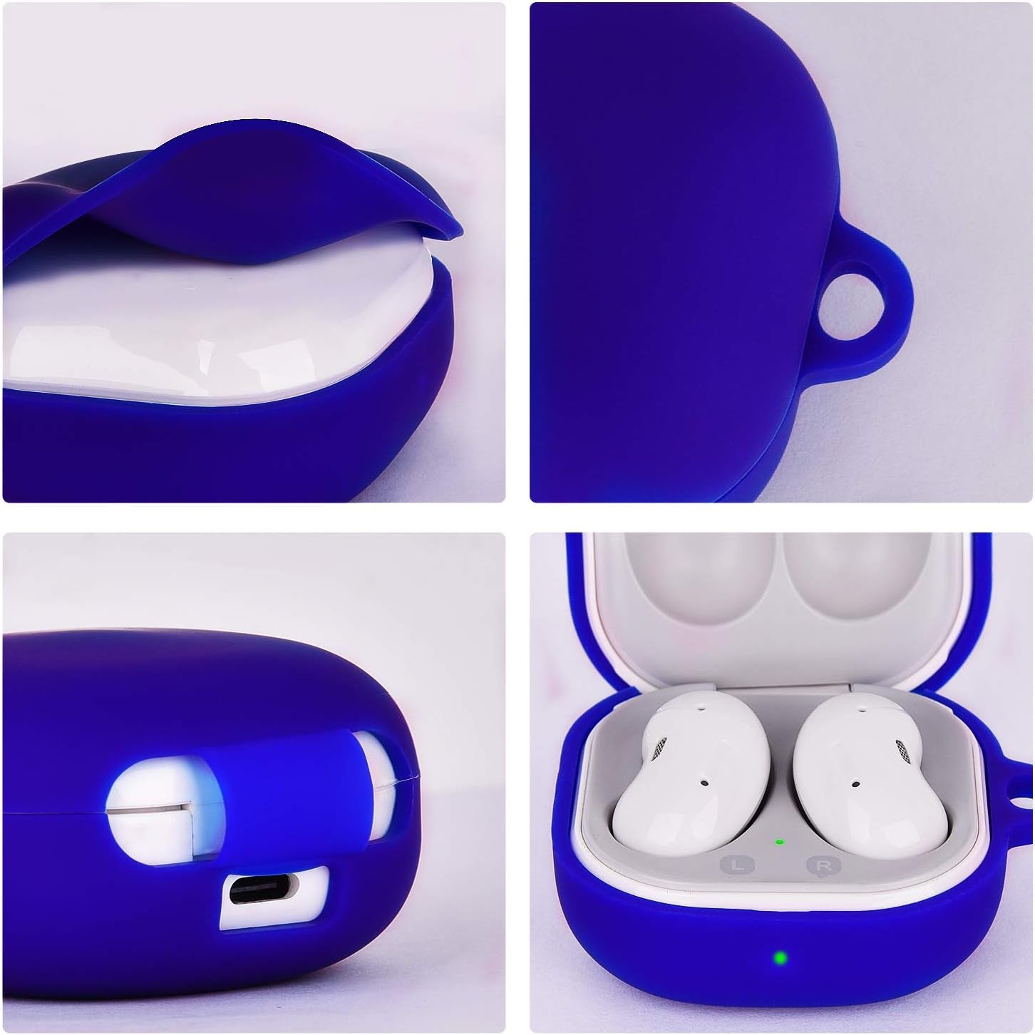 AIRSPO Silicone Case Compatible with Samsung Galaxy Buds 2 Pro/Galaxy Buds 2/ Galaxy Buds Pro/Galaxy Buds Live Case (Cobalt Blue)  AIRSPO   