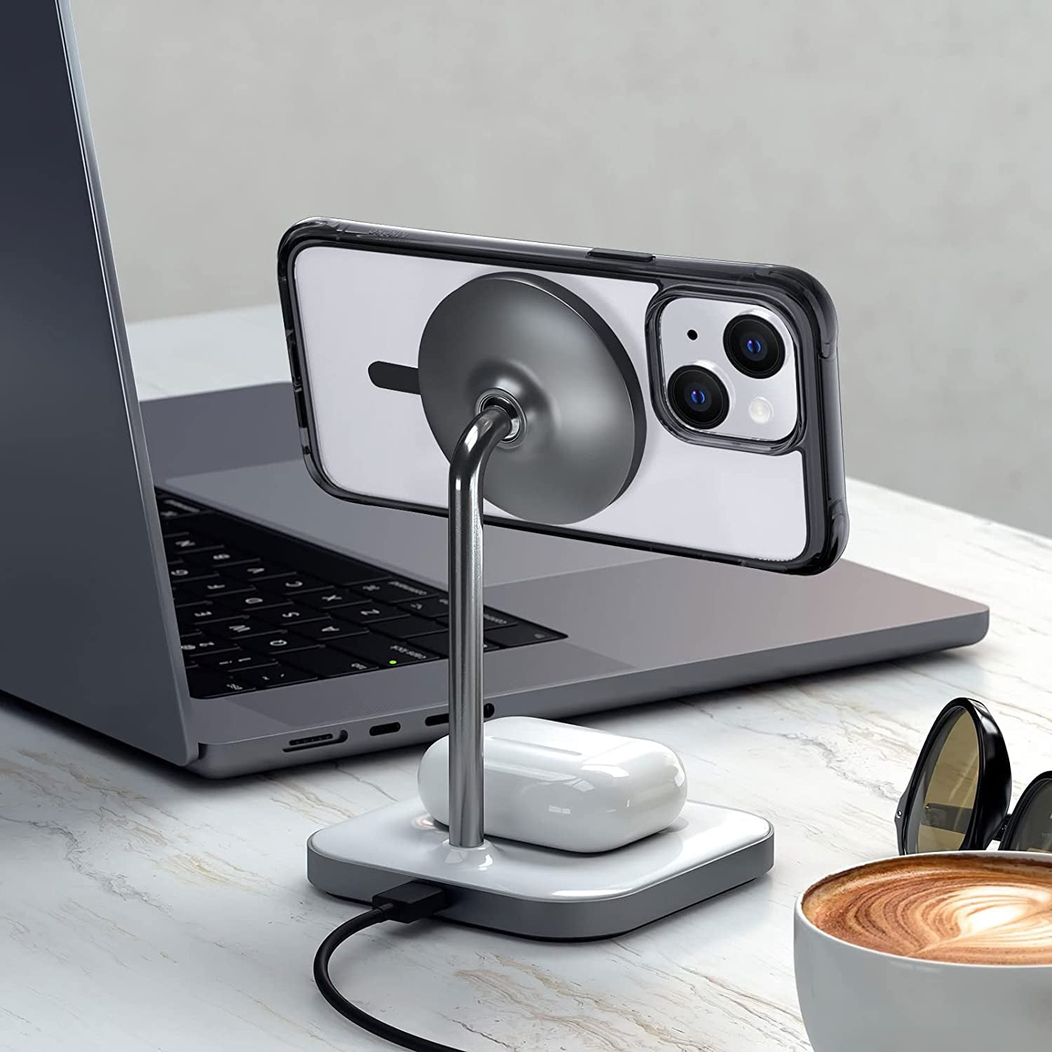 Mkeke Magnetic Designed for Iphone 14 Case for Iphone 13 Case Clear with Magsafe [Military Grade Drop Protection] [Not Yellowing] Shockproof Phone Case for Apple Iphone 13/14 - Black  Shenzhen Make Technology Company Limited   