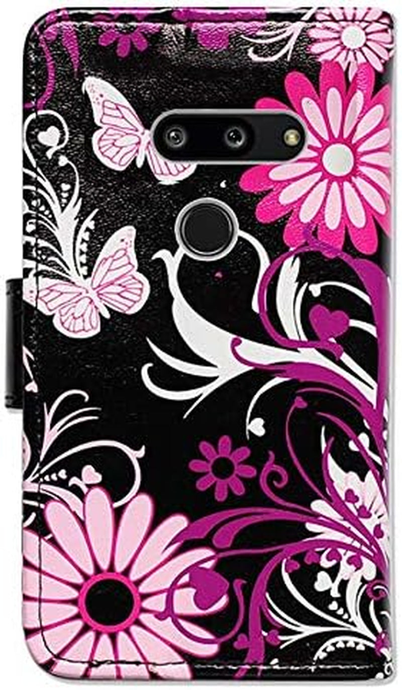Bcov LG G8 Thinq Case,Lg G8 Case, Butterfly Leather Flip Case Wallet Cover with Card Slot Holder Kickstand for LG G8 Thinq 2019  Bcov   