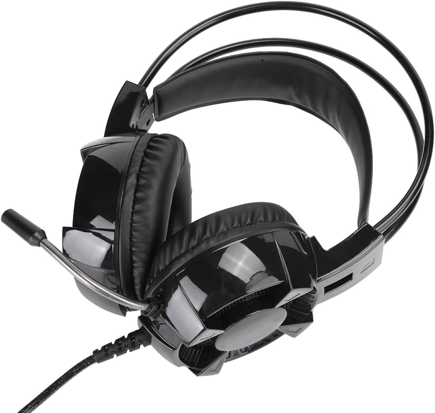 Pelnotac USB Gaming Headset，Gaming Headset， 7.1 Surround Built‑In Sound Card Noise‑Cancelling Microphone RGB Lights，For Smartphone Computer  Pelnotac   