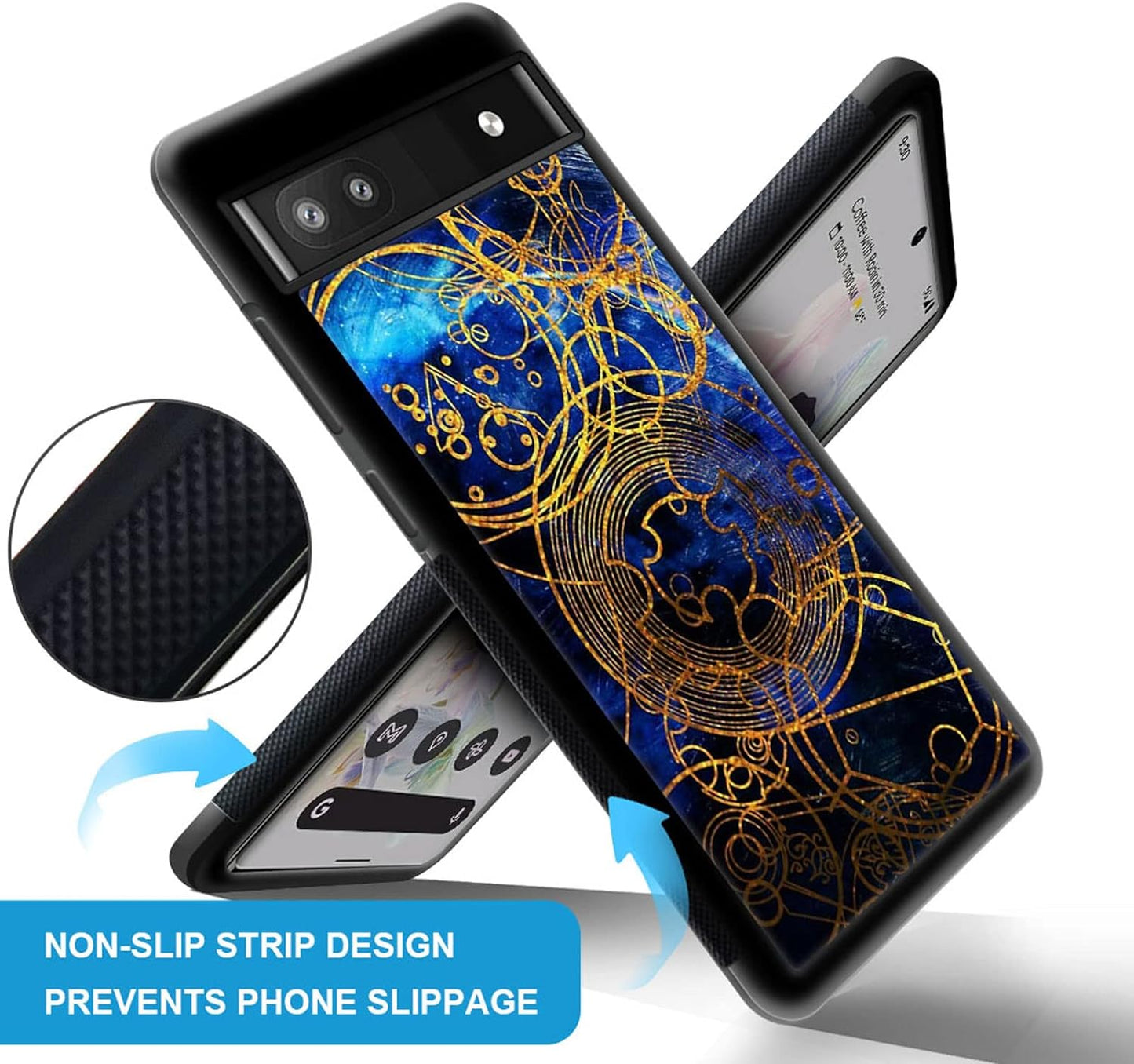 CARLOCA Compatible with Google Pixel 6A Case,Time Lord Writing Pattern Design for Girl Boy Shockproof Anti-Scratch Case for Google Pixel 6A  CARLOCA   