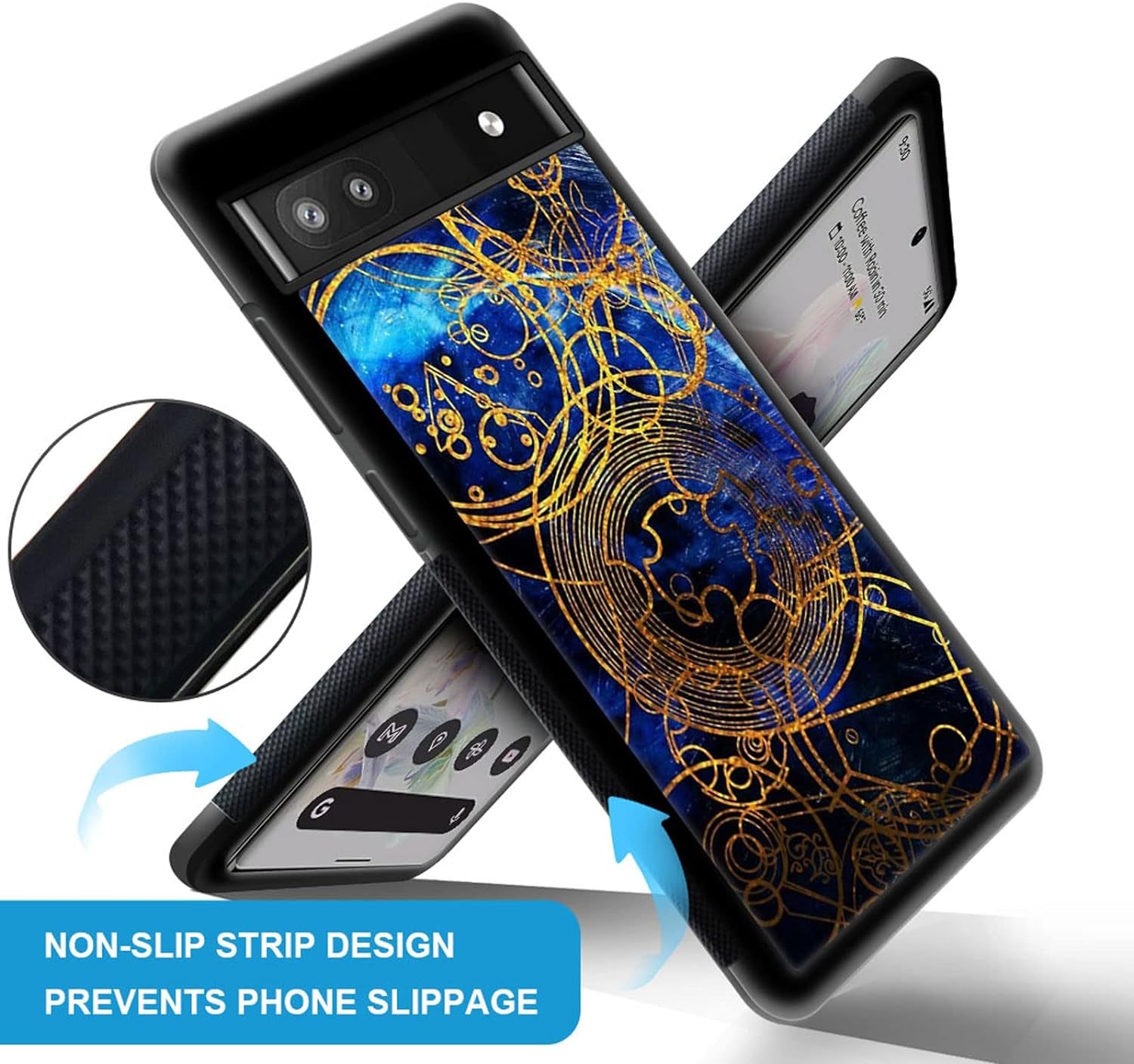 CARLOCA Compatible with Google Pixel 6A Case,Time Lord Writing Pattern Design for Girl Boy Shockproof Anti-Scratch Case for Google Pixel 6A  CARLOCA   