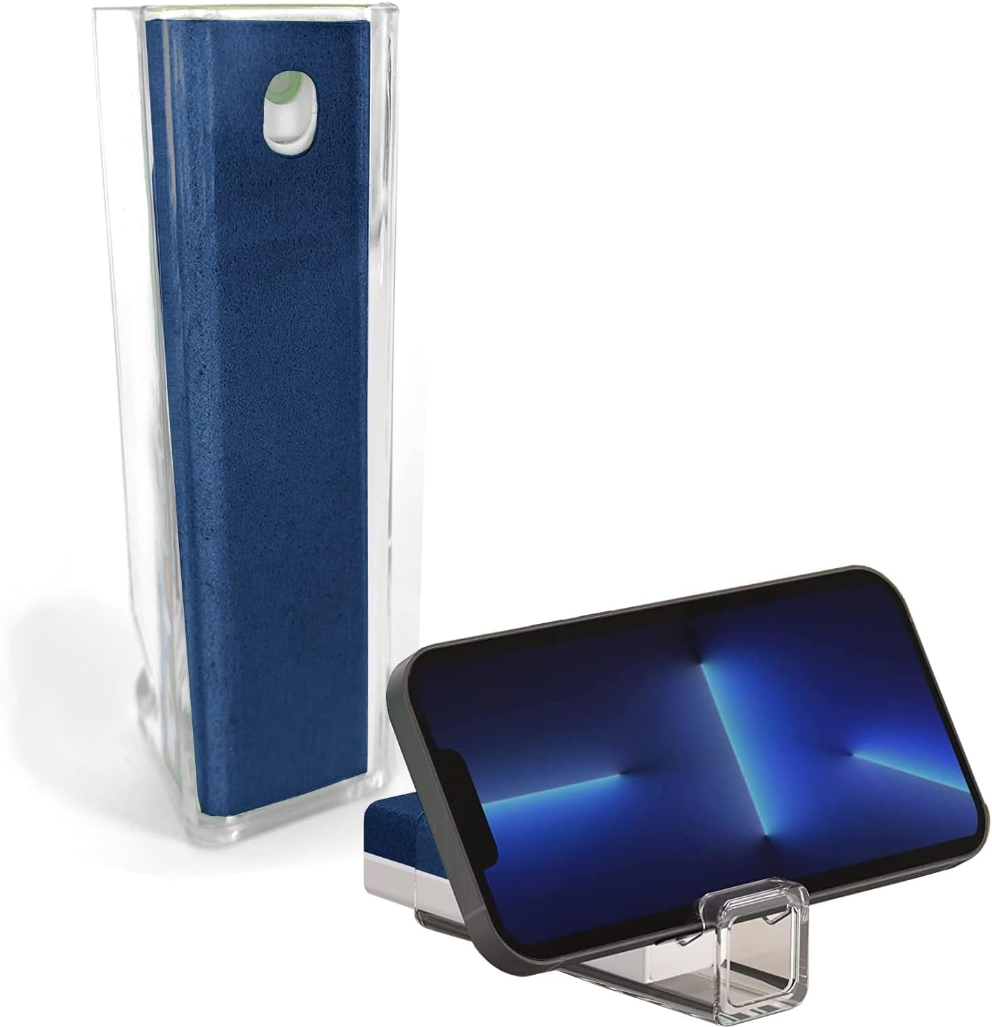 Acuvar 5 in 1 Cleaning Kit for Smartphone, Earbuds, Tablets, Laptops & Cameras Screen Cleaner Tool Kit with Cleaning Pen, Spray, Soft Brush, Sponge and Metal Tip for Charging Port, Speaker, Headphones  Acuvar Navy 1 Pack 