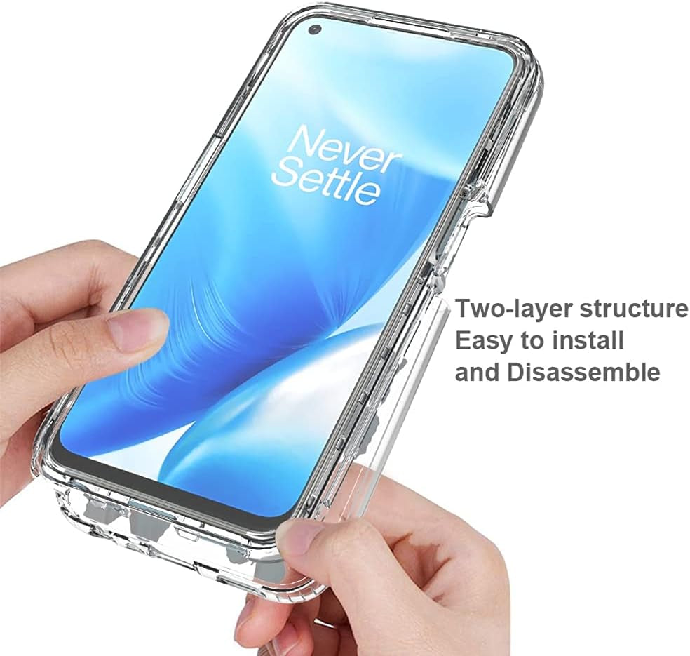 Vokuha Case for Oneplus Nord N200 5G, Oneplus N200 5G Case for Girls, Cute Floral Crystal Clear TPU Bumper Shockproof Protective Armor Cover for Oneplus Nord N200 5G (Butterfly)  Vokuha   