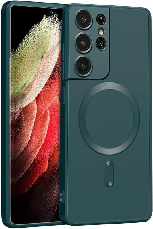 XLHLKP Case for Samsung Galaxy S21 Ultra 5G,Designed for Samsung S21 Ultra Case with Full Lens Design Back Slim Case in 6.8 Inch (Green)  XLHLKP   