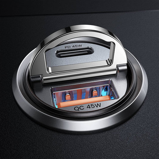 90W USB C Car Charger,[Super Mini Metal] USB C Car Charger Fast Charging Adapter PD+QC3.0 Dual Port MRGLAS Type C Car Cigarette Lighter USB Charger Compatible Iphone 14 13 Pro Max Ipad Samsung Macbook  MRGLAS   