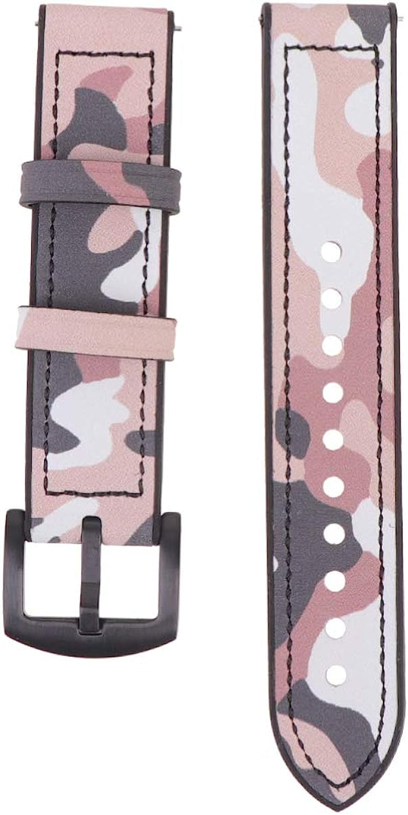 NICERIO Watch Bands Compatible for Samsung Galaxy Watch Band - 20Mm 42Mm Camo Camouflage Replacement Bands Genuine Leather Replacement Watch Strap for Galaxy for Women Men Smartwatch Bands  NICERIO   