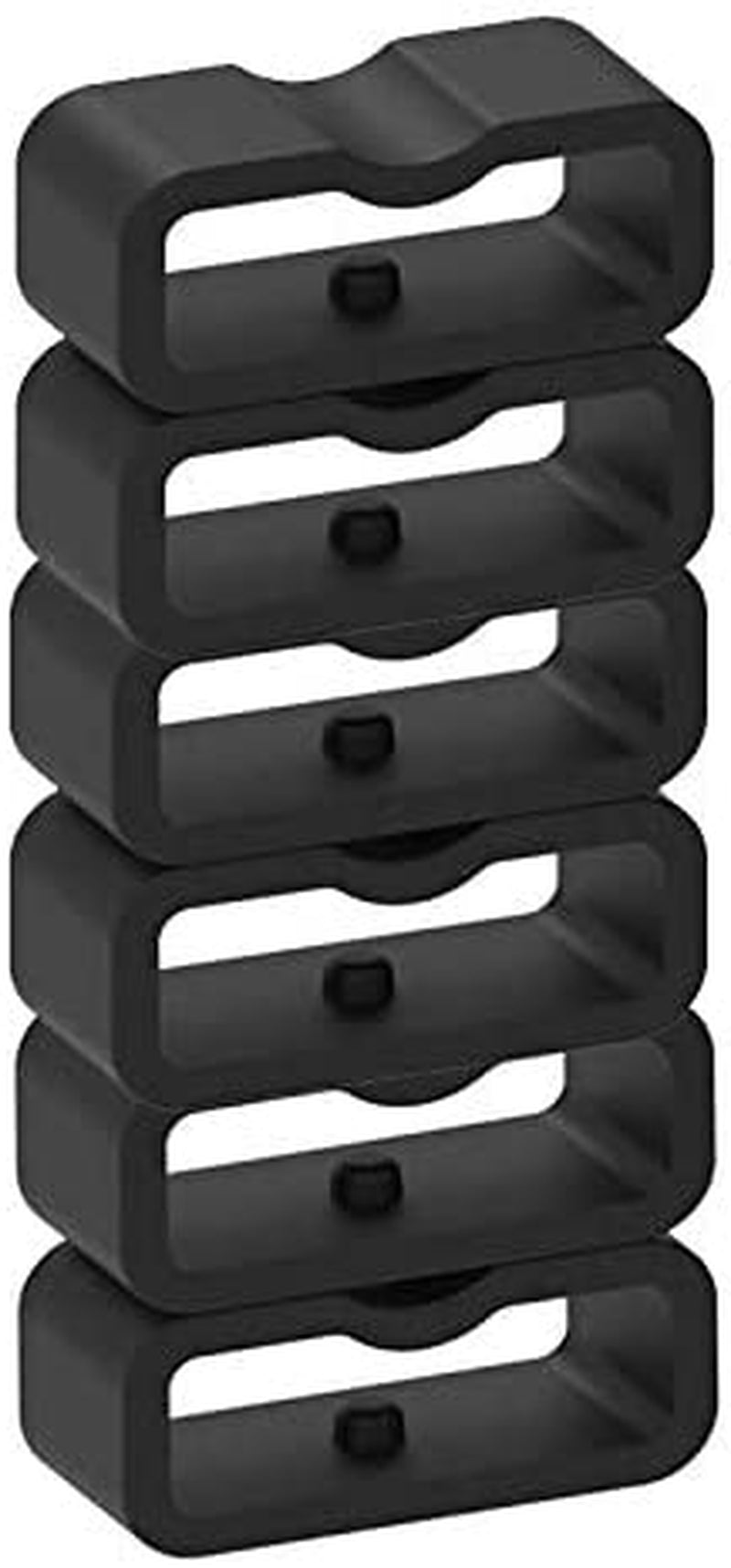 Ruentech 6-Pack Band Keeper Compatible with Amzon Halo View Band, Soft Silicone Replacement Fastener Rings Security Band Keeper/Holder/Clips for Amzon Halo View Band Loop  RuenTech   