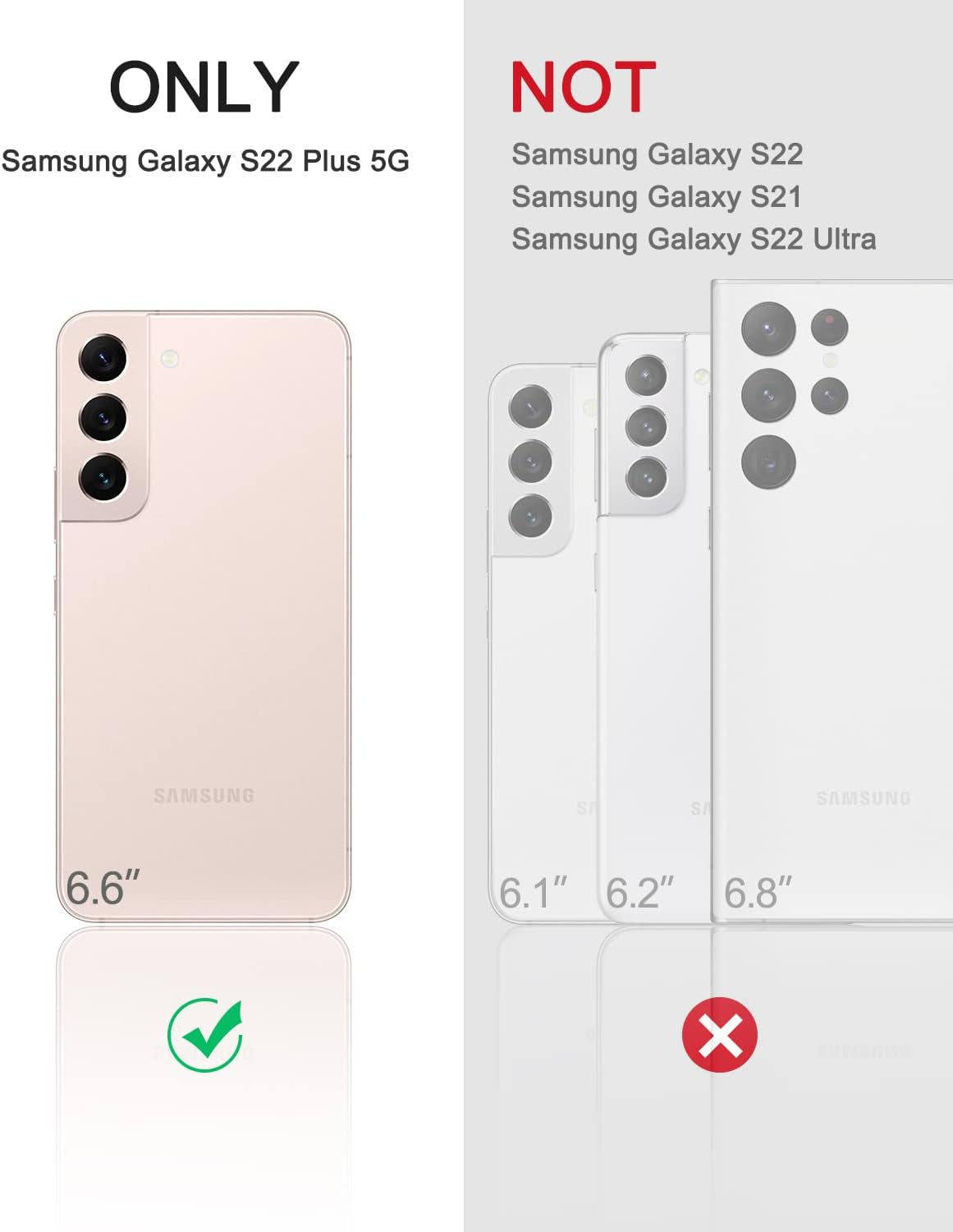 Dexnor for Samsung Galaxy S22 plus Case, [Built in Screen Protector and Kickstand] Heavy Duty Military Grade Protection Shockproof Protective Cover for Samsung Galaxy S22 plus 5G,Peony Pink  Dexnor   