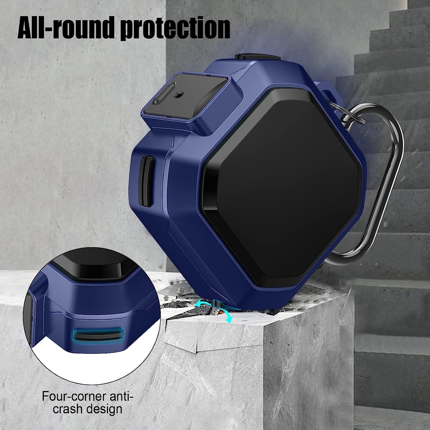 Lechivée for Samsung Galaxy Buds2 Pro Case Buds Pro Case Buds 2 Case Galaxy Buds Live Case with Security Lock Heavy Duty Shockproof Protective Case Cover with Carabiner for Samsung Earbuds Case  leChivée US   