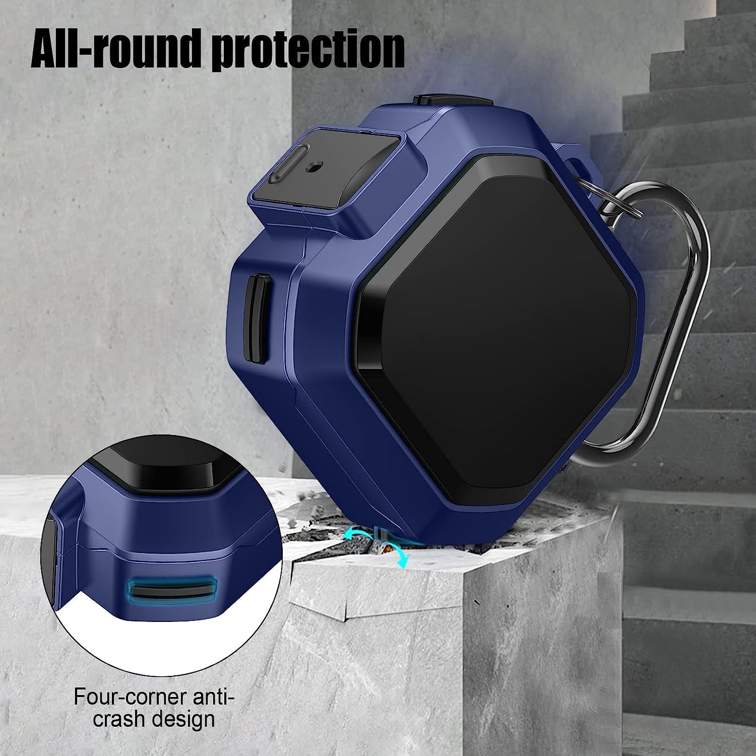 Lechivée for Samsung Galaxy Buds2 Pro Case Buds Pro Case Buds 2 Case Galaxy Buds Live Case with Security Lock Heavy Duty Shockproof Protective Case Cover with Carabiner for Samsung Earbuds Case  leChivée US   