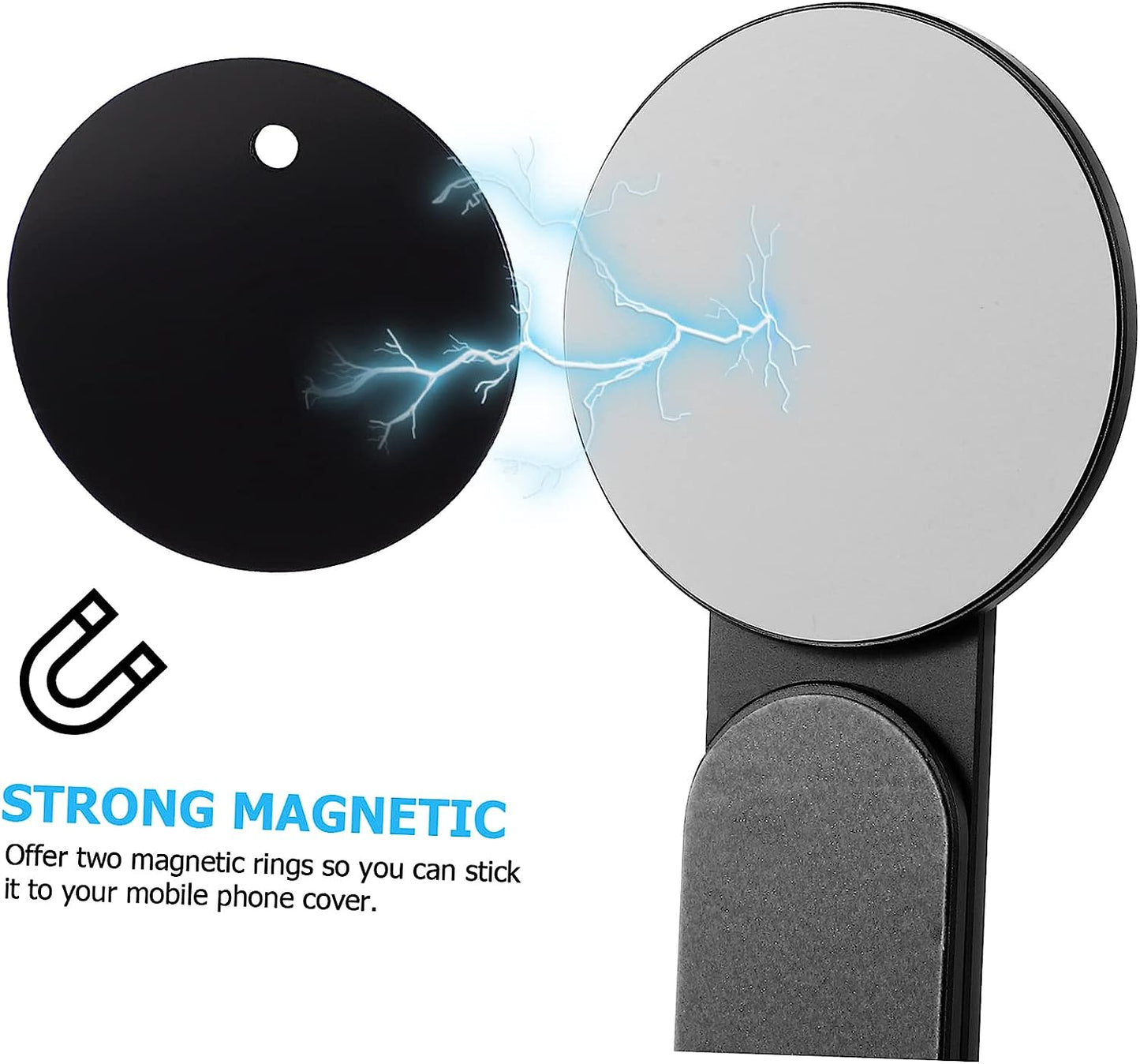 Hemobllo Car Phone Holder 2Pcs Bracket Magnetic Car Mount Table Magnetic Phone Stand Magnetic Laptop Stand Desk Computer Rack Silica Gel Car Phone Mount  Hemobllo   