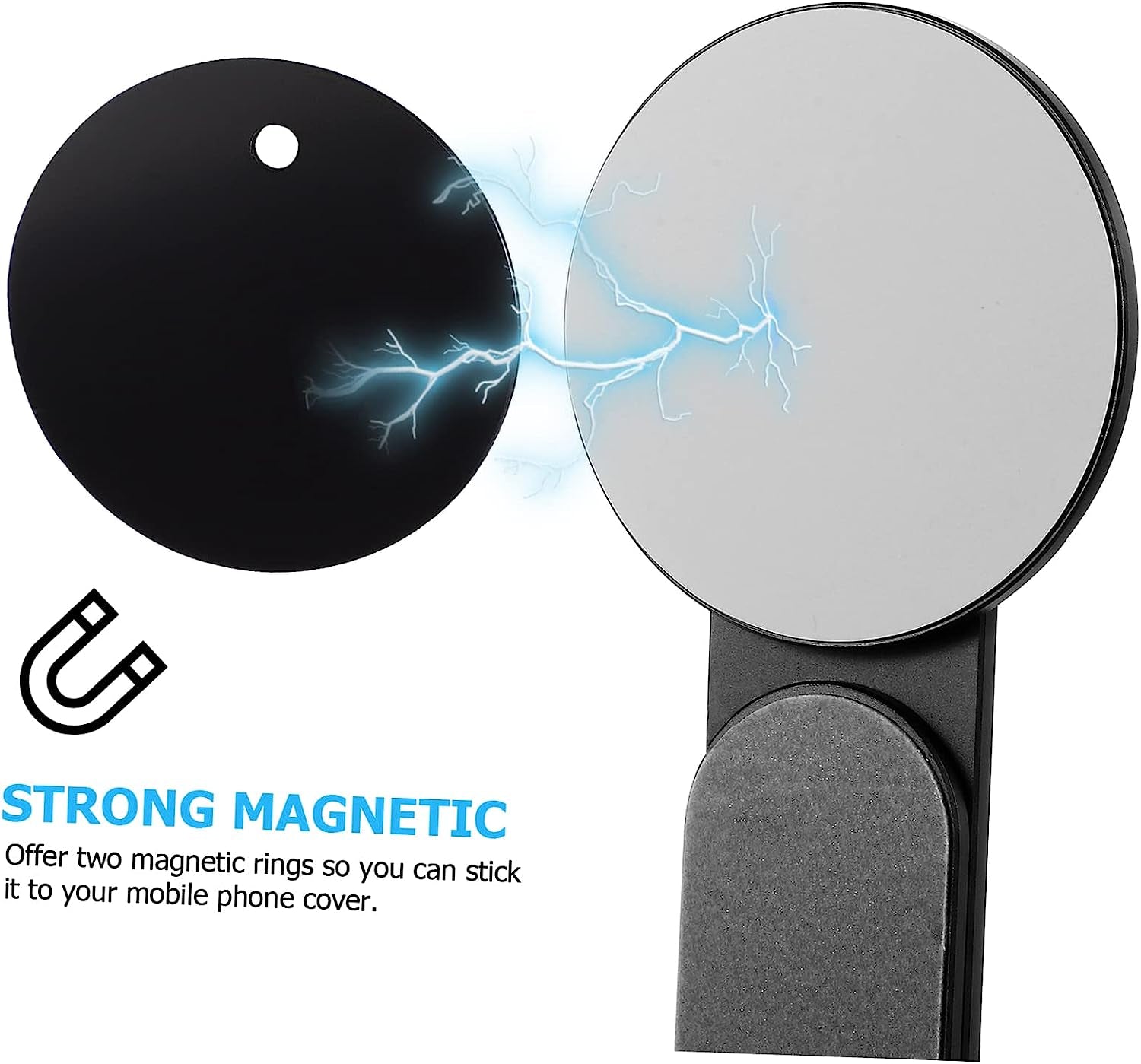 Hemobllo Car Phone Holder 2Pcs Bracket Magnetic Car Mount Table Magnetic Phone Stand Magnetic Laptop Stand Desk Computer Rack Silica Gel Car Phone Mount  Hemobllo   