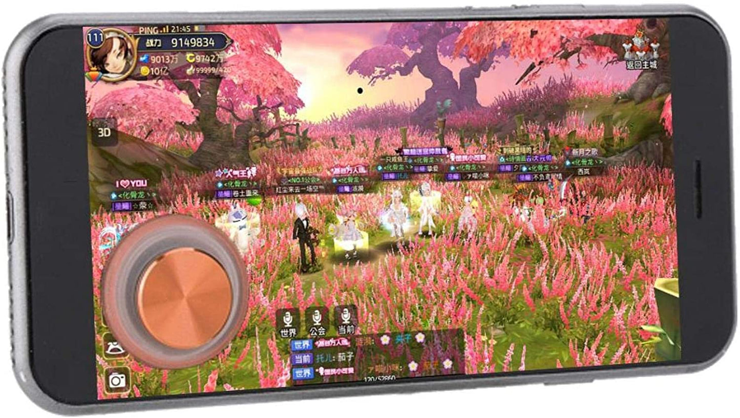 DAUERHAFT Easy Installation Mobile Gaming Controller Sensitive Rebound Transparent Game Auxiliary Key,For C1 Games Smartphone Accessory(Pink)  DAUERHAFT   