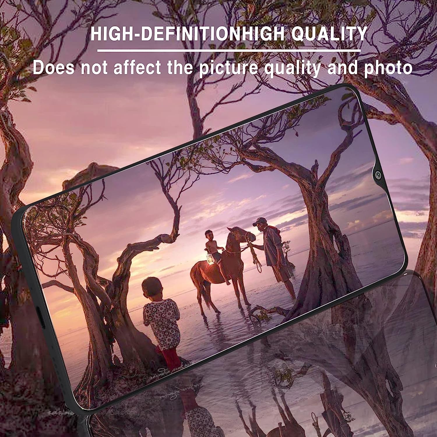 Foneskream [4 Pack] Compatible for Samsung Galaxy A04S/A04/A03/A03S/A02S/A02/A12 Screen Protector 6.5 Inch Tempered Glass 9H Hardness Case Friendly  Foneskream   