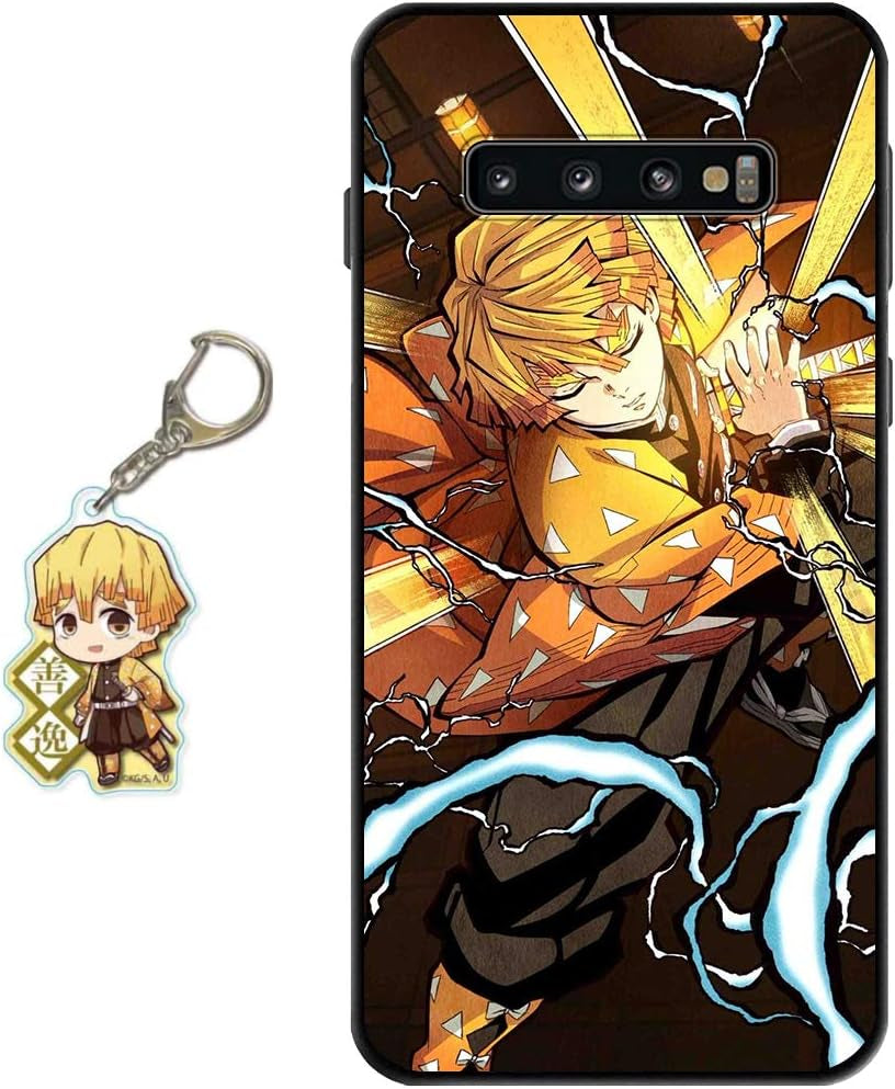 Staremeplz Compatible with Google Pixel 5 Case Anime Design [With Giyuu Figure Keychain], Soft Silicone TPU Animation Cool Phone Case for Google Pixel 5  Staremeplz Zenitsu Google Pixel 7 