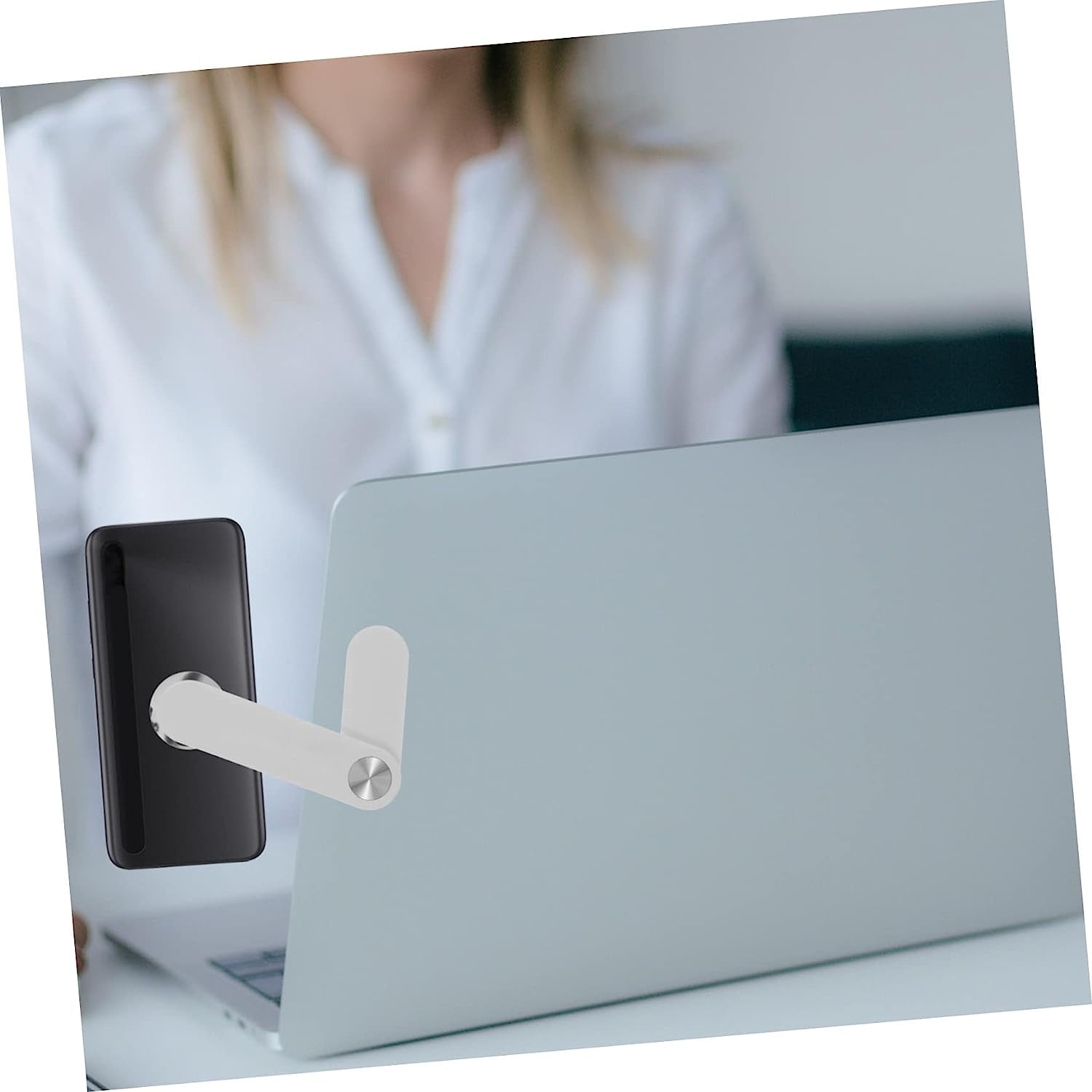 ULTECHNOVO 2Pcs Screen Phone Holder Magnetic Bracket Smartphone Plastic Stand Magnetic Laptop Phone Mount Phone Monitor Mount Laptop Mount Phone Laptop Mount Mobile Laptop Stand for Desk Abs  ULTECHNOVO   