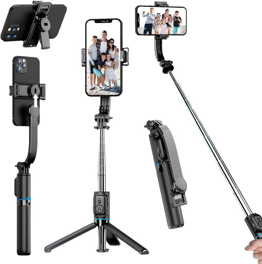 Selfie Stick Tripod with Wireless Remote - Extendable Selfie Stick Android Detachable Phone Holder Tripod for Iphone 14 13 12 11 Pro Max XS Samsung S23 S22 Iphone Stand for Video Recording Vlog  KAMISAFE   