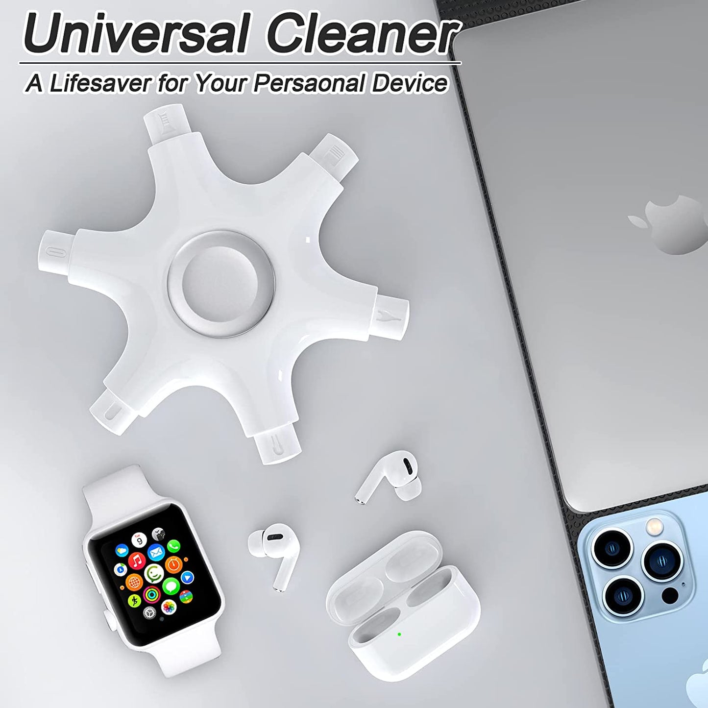 Phone Cleaning Kit Iphone Cleaner Earbuds Cleaner Kit- Repair Charging Port, Lightning Cables(And Type C), Speaker, Electonic Cleaner Tool for All Devices Cellphone Airpods Ipad  Grete Gotye   