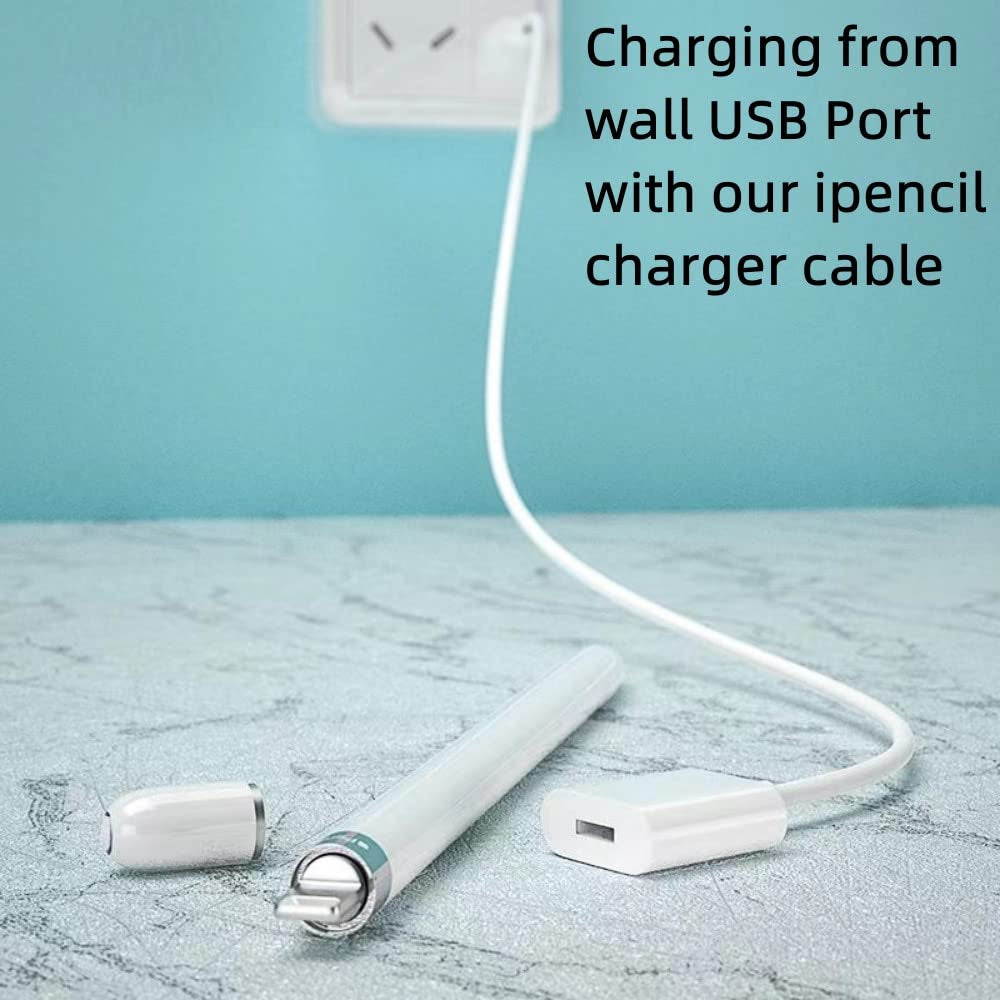 Design for Apple Pencil Charging Adapter Compatible with Apple Pencil 1St Generation,3.3Ft Ipencil 1 Gen Accessories Charger Cable Help for I Pad Extend Battery Life & Protect Charging Port (1 Pack)  ONGAHON   