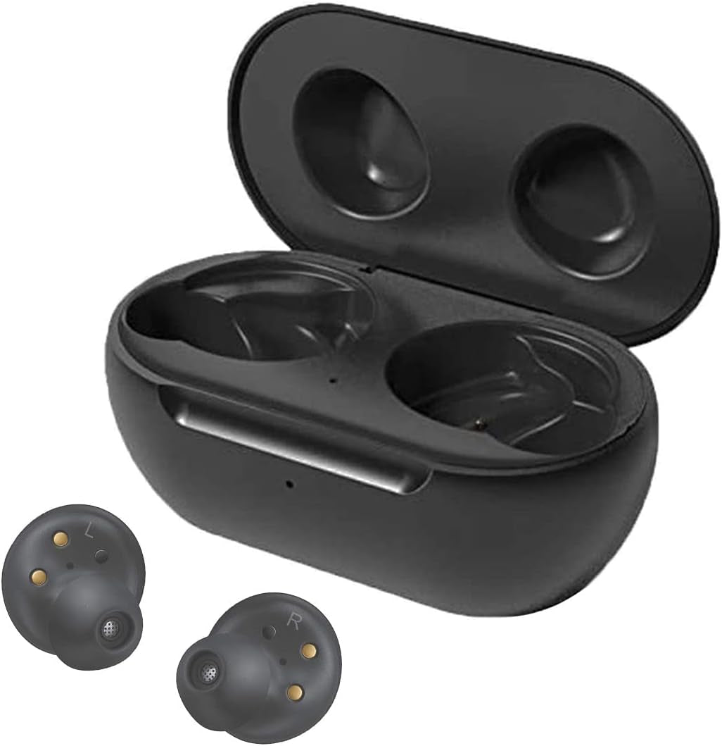 Wireless Charging Case Compatible with Samsung Galaxy Buds, Replacement Charger Case Cover for Galaxy Buds SM-R170 Earbuds (Black)  Emilydeals   