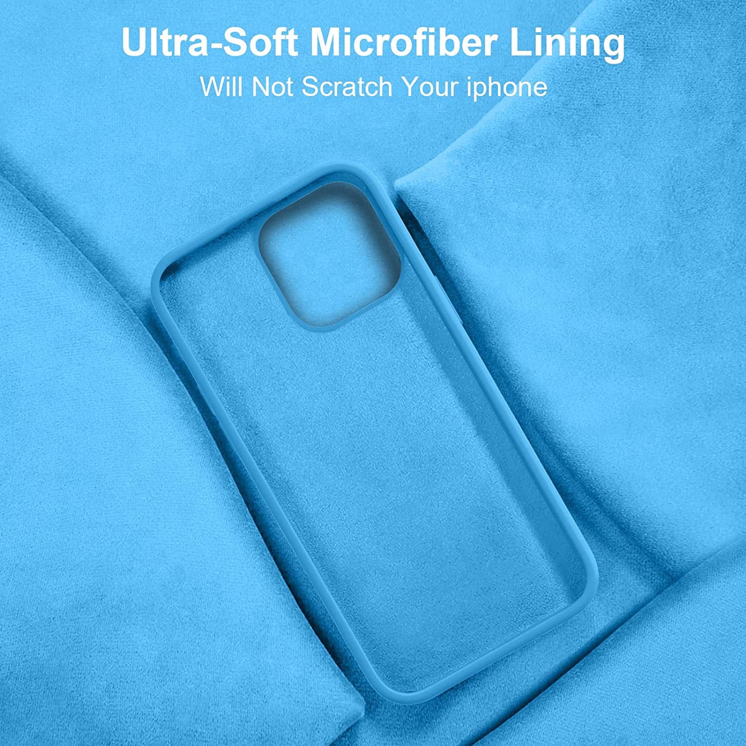 Vooii Compatible with Iphone 14 Case,[Silky Touch Premium Liquid Silicone] [Soft Anti-Scratch Microfiber Lining], Ultra Slim Shockproof Protective Case for Iphone 14 - Blue  Vooii   