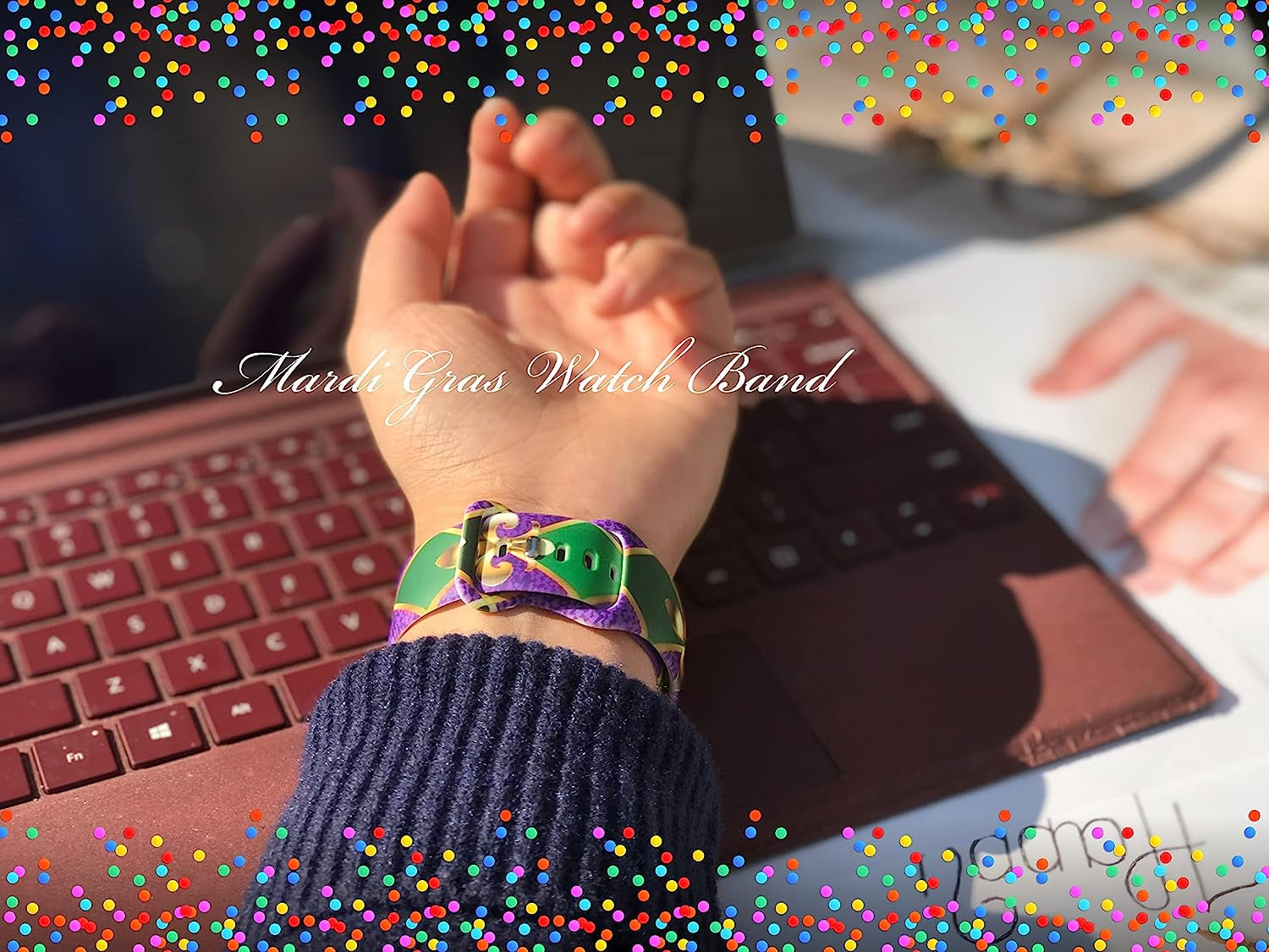 Breast Cancer Awareness Watch Band Compatible with Apple Watch 38Mm 40Mm 41Mm 42Mm 44Mm 45Mm, Pink Ribbon Silicone Fadeless Pattern Replacement Bands Wristbands Strap Compatible with All Iwatch Series  WANSENCE   