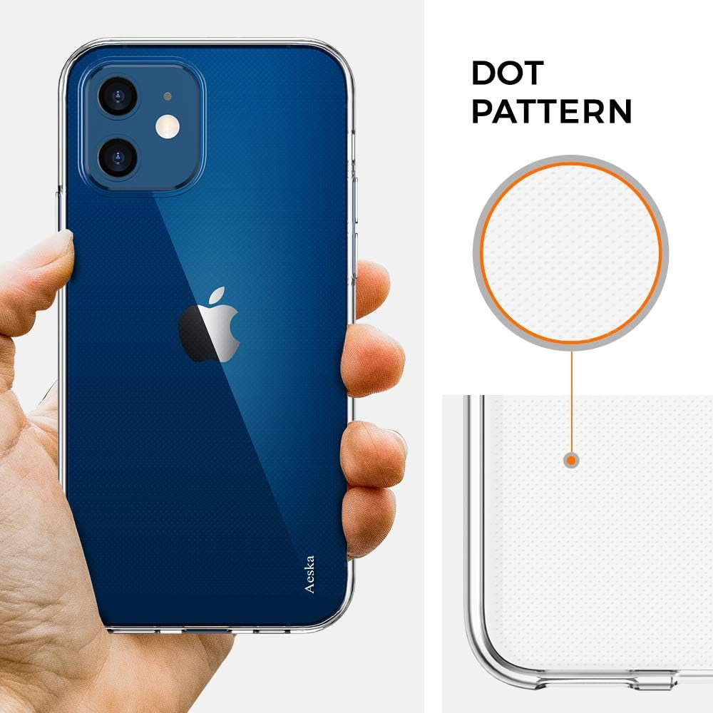 Aeska TPU for Iphone 12 Mini Case, Ultra [Slim Thin] Flexible Clear TPU [Scratch-Resistant] Gel Rubber Soft Clear Skin Silicone Protective Phone Case Cover for Iphone 12 Mini 5.4-Inch (Clear)  Aeska   