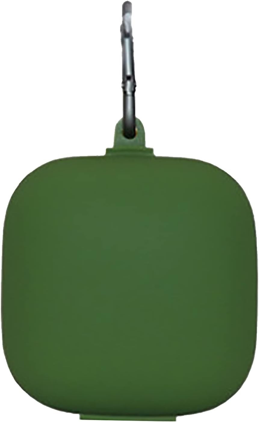 Suitable for Beats Powerbeat S Pro Case Cover Carry/Shockproof/Waterproof Silicone Case Cover Wireless Earbuds Accessories with Keychain Mic and Headphone Splitter (Yellow, One Size)  Generic Green One Size 