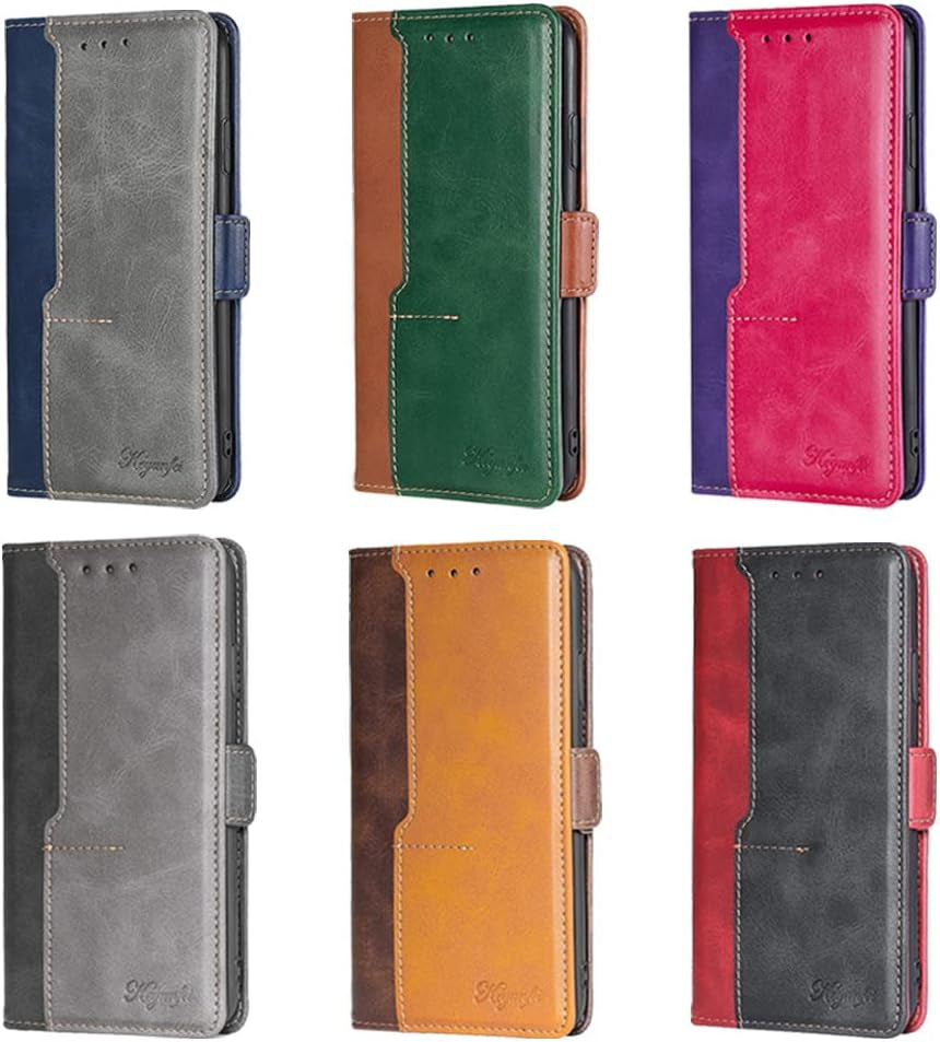 Fansipro Wallet Folio Case for LG G7 THINQ, Premium PU Leather Slim Fit Cover for G7 THINQ, 2 Card Slots, Friendly Fit, Red & Black  Fansipro   