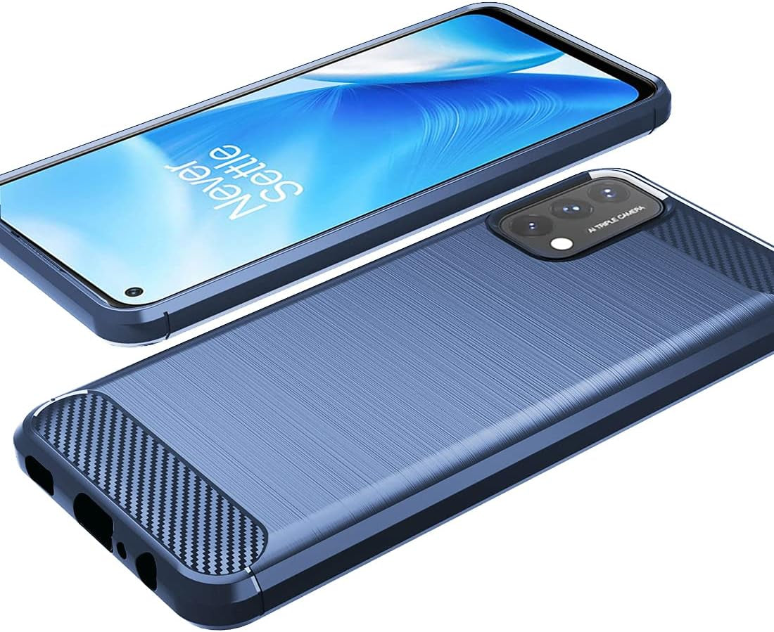 Osophter for Oneplus Nord N200 5G Case Oneplus N200 5G Case Shock-Absorption Flexible TPU Rubber Protective Cell Phone Cover Cases for 1+Nord N200 5G(Navy Blue)  Osophter   