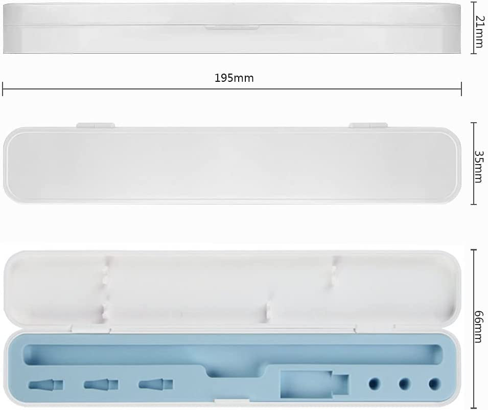 SIXFU Pencil Case for Apple Pencil 2Nd Generation/Apple Pencil 1St Generation, Storage Case Design for Apple Pencil Tips Stylus Ipad Pencil Accessories(White+Blue)  SIXFU   