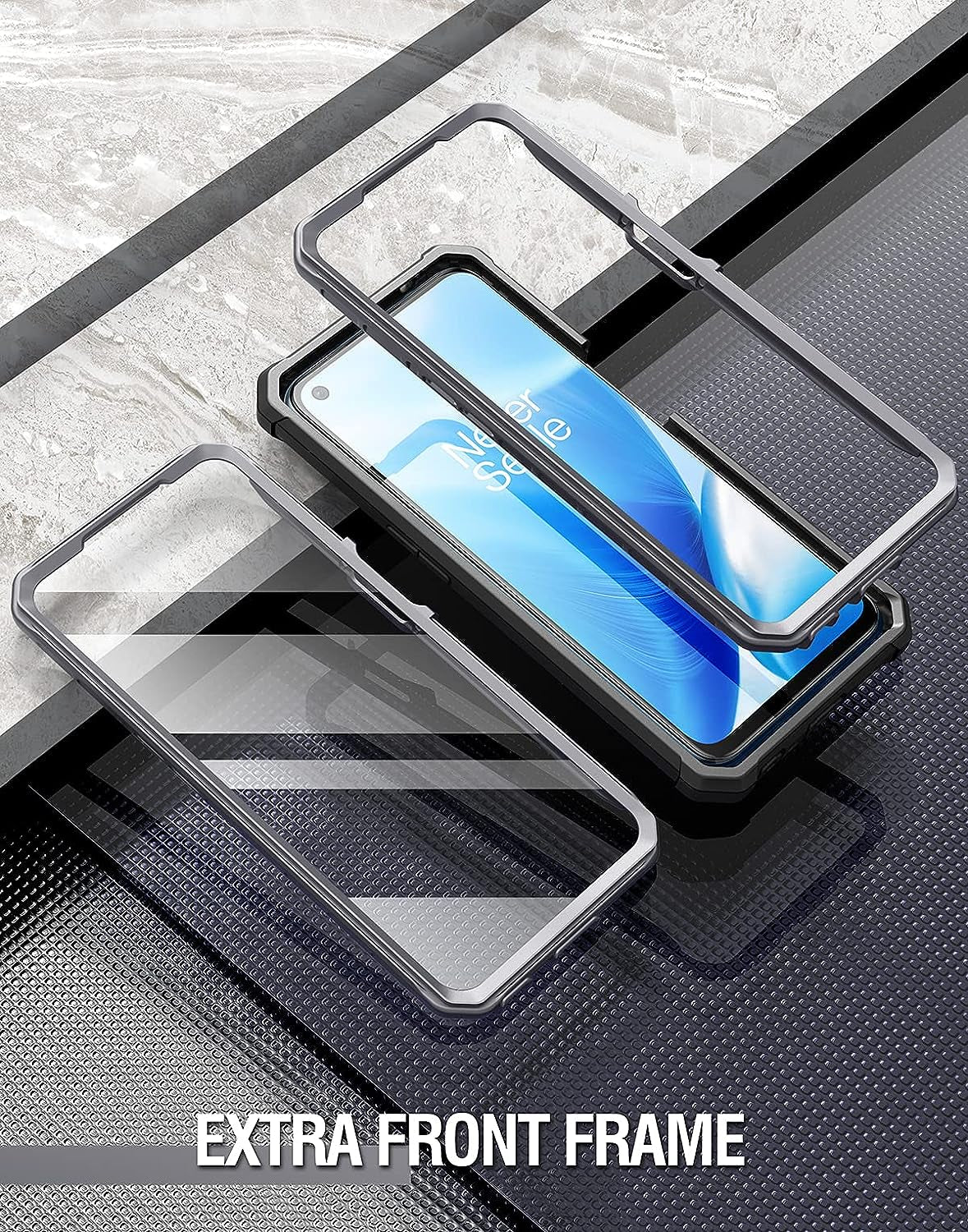 Poetic Guardian Series Case Designed for Oneplus Nord N200 5G, Full-Body Hybrid Shockproof Bumper Cover with Built-In Screen Protector, Black  Poetic   