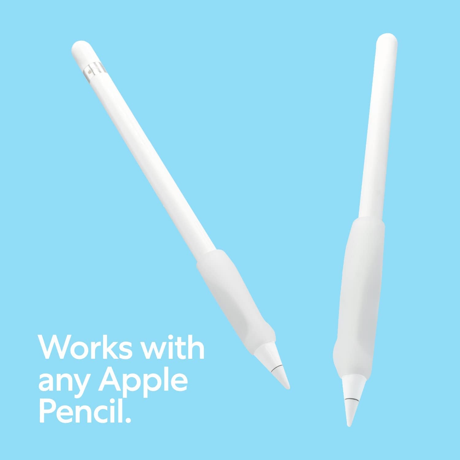 Paperlike Pencil Grips for Apple Pencil 1St & 2Nd Generation - Set of 2 - Comfort & Precision (Transparent)  Paperlike   