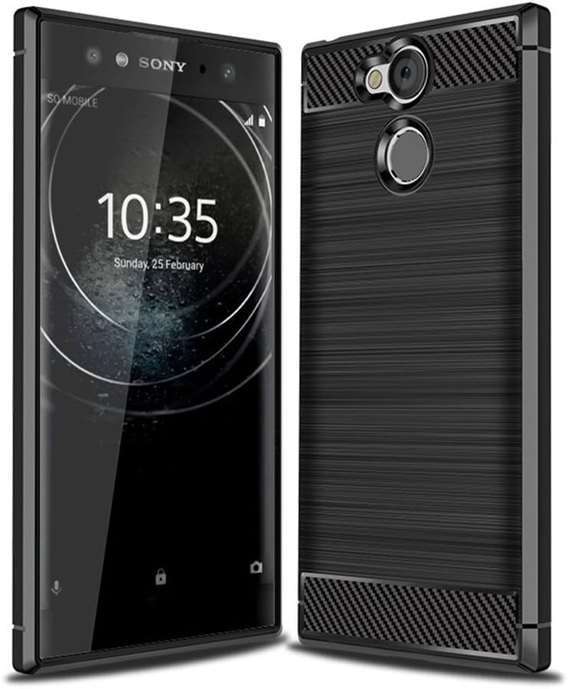 Sony Xperia XA2 Ultra Case Cover Shell,Carbon Fiber Material Case,Smooth Non-Slip Soft,Anti-Fingerprint Case,Fully Protective Case Cover for Sony Xperia XA2 Ultra  Manyip A Sony Xperia Xa2 Ultra 