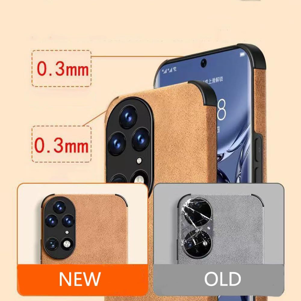 YOGISU PU Leather Phone Case for Huawei P50 Pro Lite P40 Nova 10 9 5T Honor 20 30 50 70 Shockproof Matte Soft Fabric Cover,Plum,For P30  YOGISU   