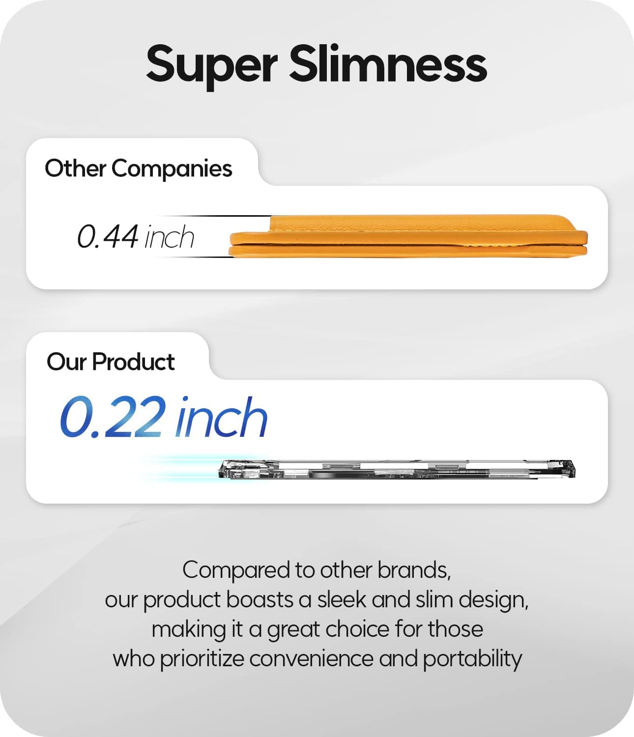 GOOSPERY Magnetic Card Holder with Phone Universal Magsafe Designed for Iphone & Galaxy/Android, Clear  GOOSPERY   