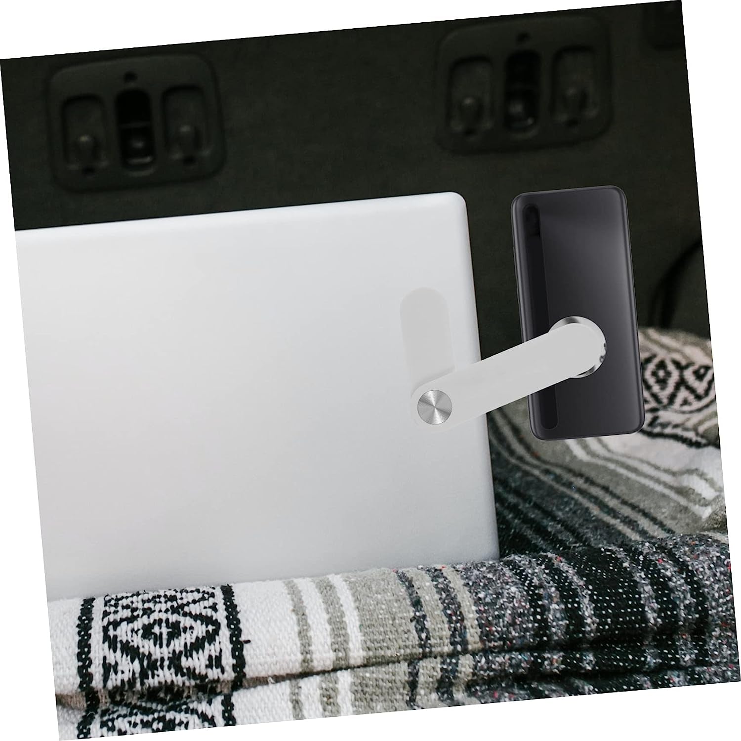 ULTECHNOVO 2Pcs Screen Phone Holder Magnetic Bracket Smartphone Plastic Stand Magnetic Laptop Phone Mount Phone Monitor Mount Laptop Mount Phone Laptop Mount Mobile Laptop Stand for Desk Abs  ULTECHNOVO   