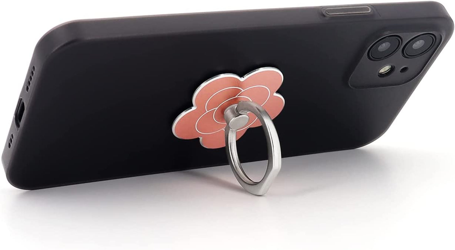 Lamignonne Cell Phone Ring Holder Flower Finger Ring Grip Stand 360° Rotation 180° Flip Universal Kickstand Compatible with All Smartphones (Rose Gold)  LaMignonne   