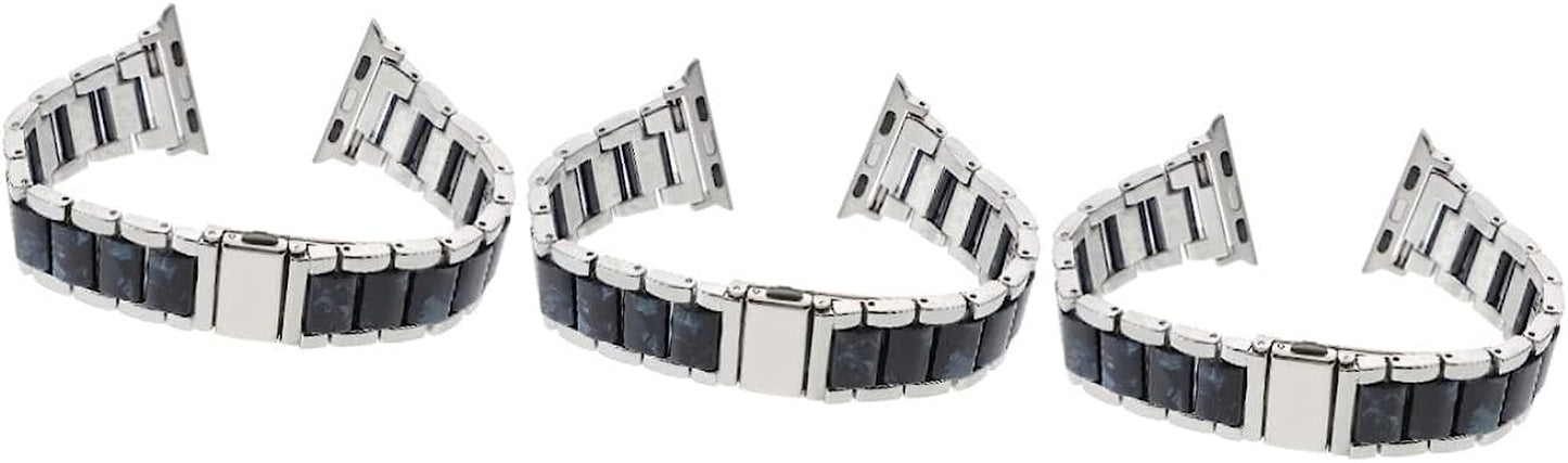 UKCOCO 2Pcs Skid Stainless Men Business Anti- Gift Anti-Skid Belt Accessory Watchband Anti-Slip for Replaceable Metal Band Watch Strap Slip  UKCOCO Silverx3pcs 18CMx3pcs 