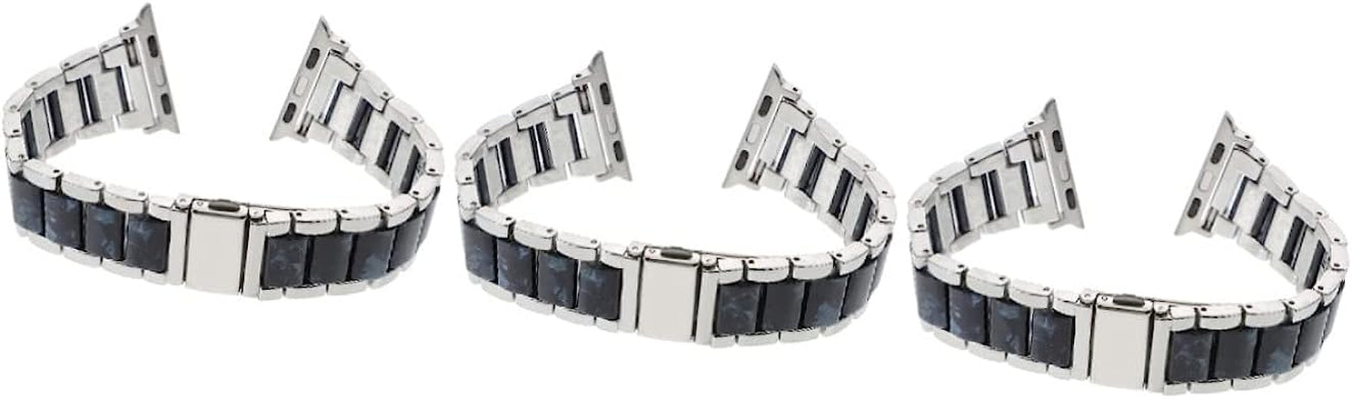 UKCOCO 2Pcs Skid Stainless Men Business Anti- Gift Anti-Skid Belt Accessory Watchband Anti-Slip for Replaceable Metal Band Watch Strap Slip  UKCOCO Silverx3pcs 18CMx3pcs 