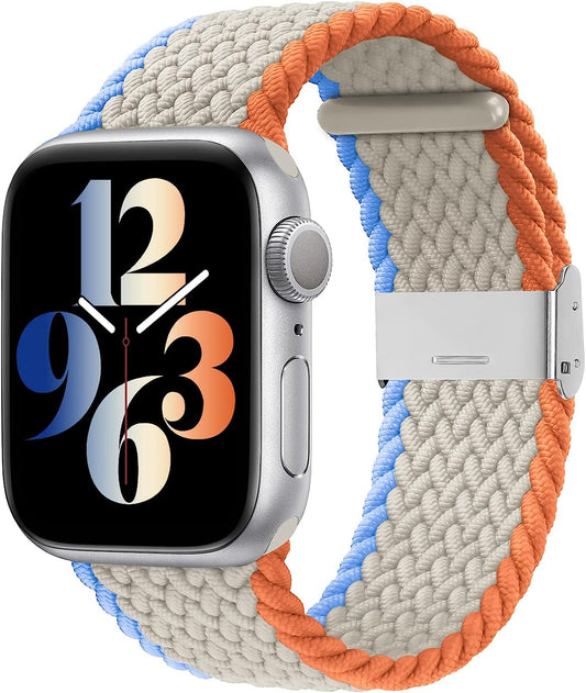 Bandiction Compatible with Apple Watch Bands 44Mm 40Mm 38Mm 42Mm 41Mm 45Mm 49Mm, Iwatch Bands for Women Men,Adjustable Braided Solo Loop Elastic Sport Bands for Iwatch Ultra SE Series 8/7/6/5/4/3/2/1  Bandiction   