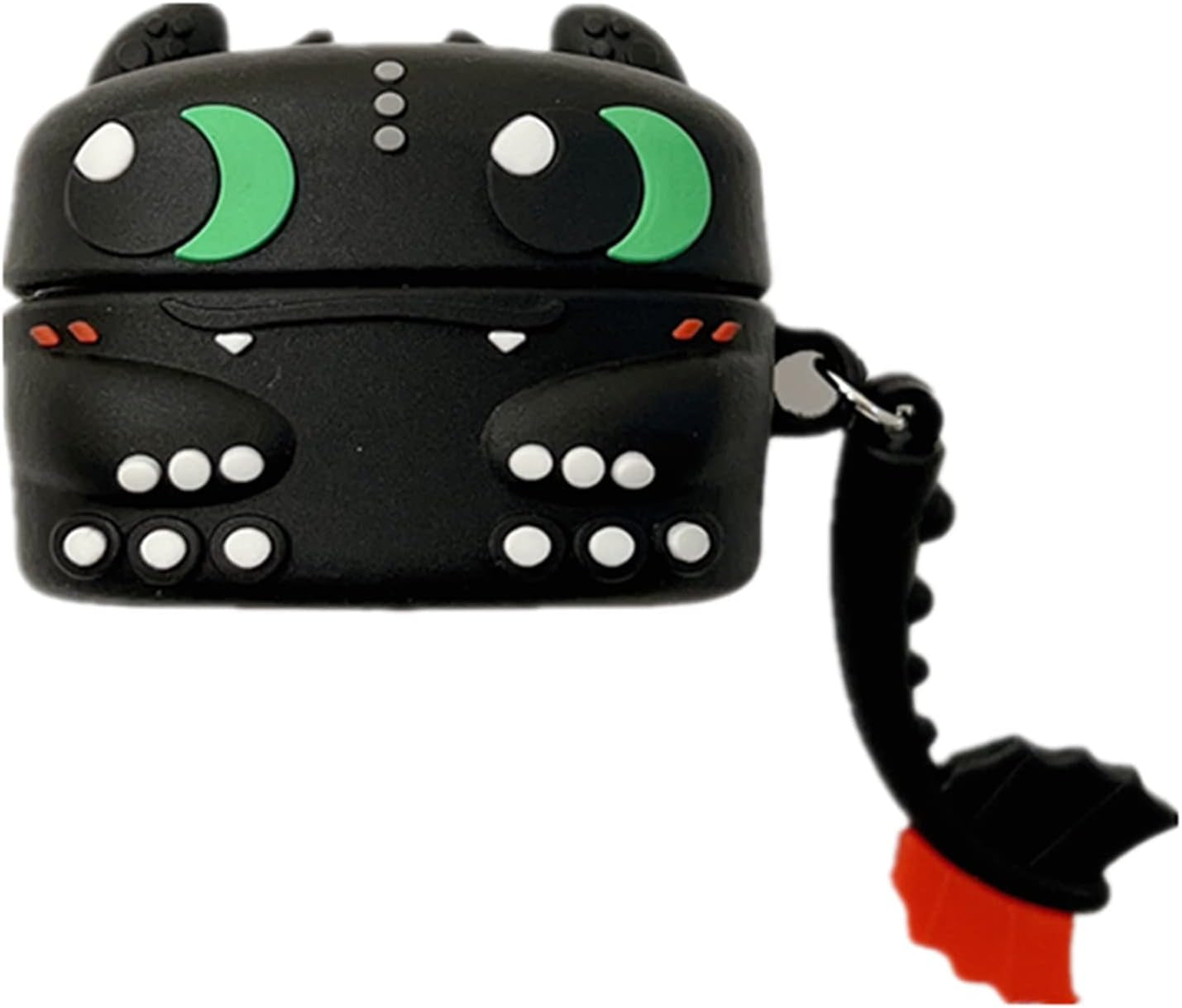 PVC Earphone Case for Samsung Galaxy Buds2 Pro/Galaxy Buds Live(2020)/Galaxy Buds Pro(2021)/Galaxy Buds 2 (2022) Charging Box,3D Cute Cartoons Anime Full Body Protective Cover with Keychain (Cook)  AOLABOKY Dinosaur  