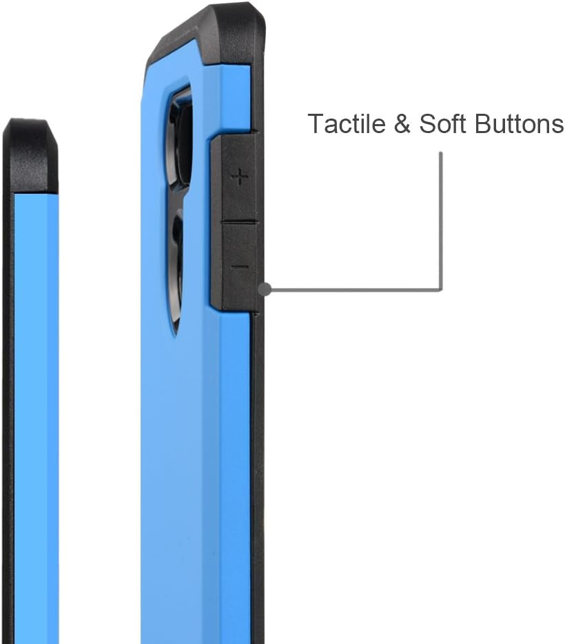 J&D Case Compatible for LG V35 Case, LG V35 Thinq/Lg V30S/LG V30S Thinq/Lg V30/LG V30 plus Case, Heavy Duty Dual Layer Hybrid Shock Proof Protective Rugged Bumper Case for LG V35 Case, Blue  J&D Tech   