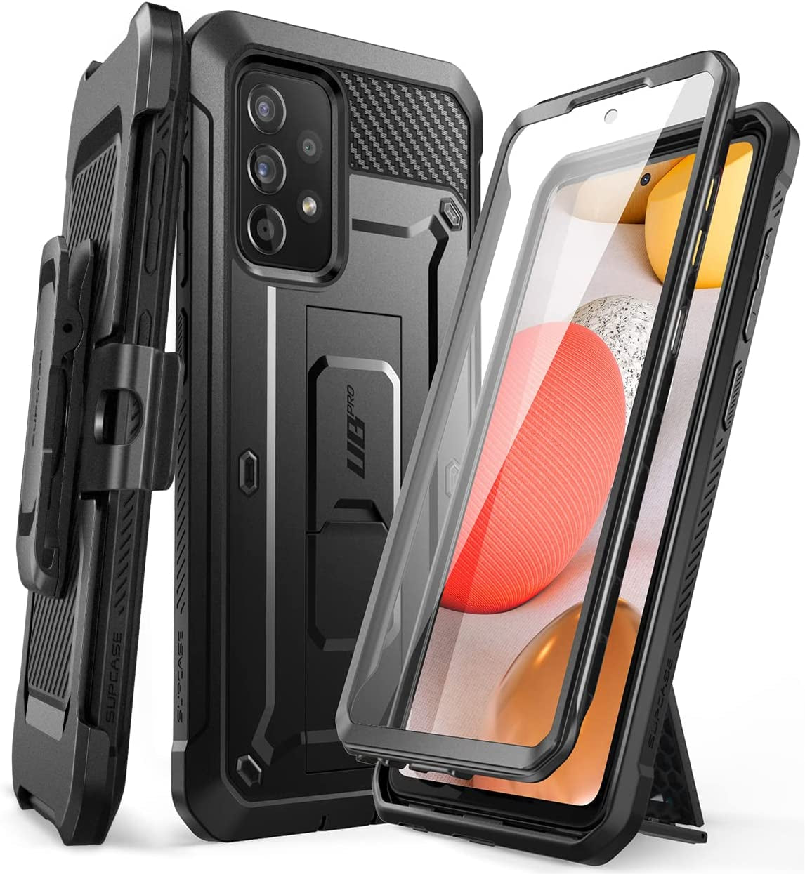SUPCASE Unicorn Beetle Pro Series Case for Samsung Galaxy A53 5G (2022), Full-Body Rugged Belt-Clip & Kickstand Case with Built-In Screen Protector (Black)  SUPCASE   
