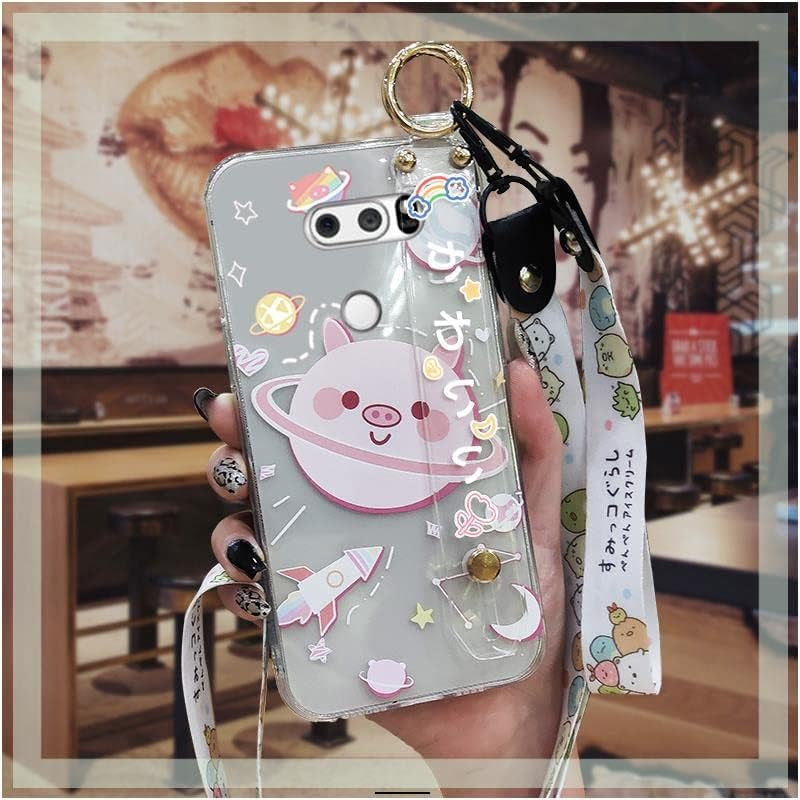 TPU Original Lulumi Phone Case for LG V30/LG V30 Plus/Lg V30+, Astronaut for Girls for Woman for Men Anti-Dust Back Cover Shockproof Luxury New Beautiful Anime Soft for Boy Black Case Silicone, 7  Lulumi 4 Lg V30/Lg V30 Plus/Lg V30+ 